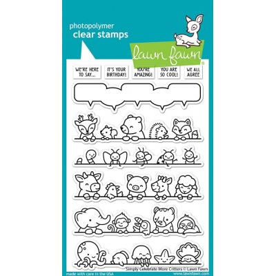 Lawn Fawn Clear Stamps - Simply Celebrate More Critters